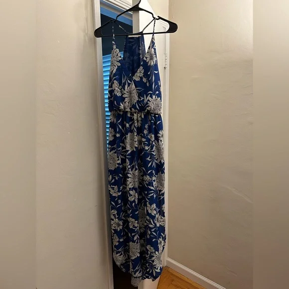 Along the Waterway Blue Floral Print Midi Dress - Picture 4 of 7